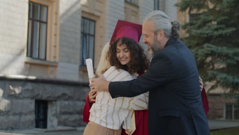 proud family celebrates daughter's graduation