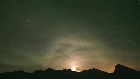 Un-Lapso-De-Tiempo-Del-Cielo-Nocturno