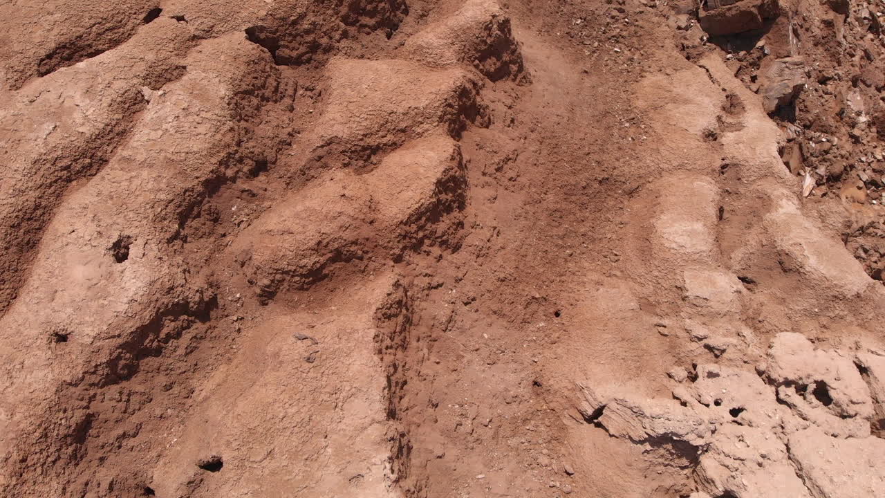 Flying Close to Sinkholes And Ded sea landscape