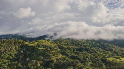 hiperlapso sobre los densos bosques tropicales de costa rica