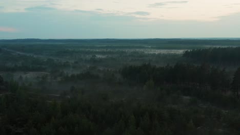 aerial view of a rural landscape