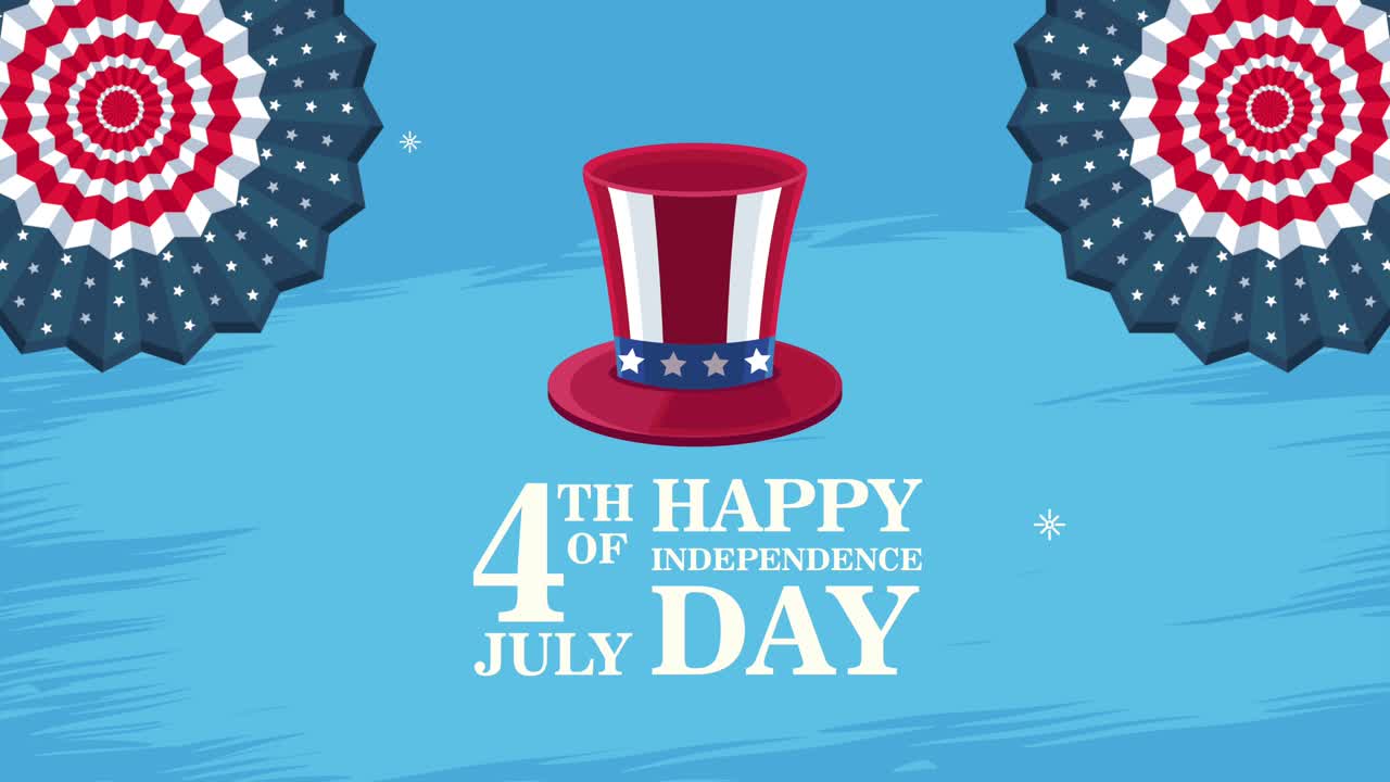 happy usa independence day lettering