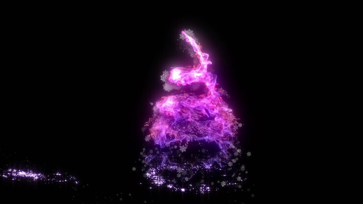 Glowing Abstract Christmas Tree