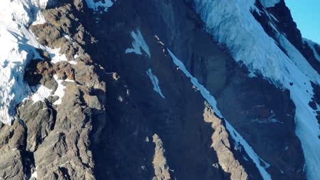 flying view of the mountains, snow-capped la veronica, sacred valley, cusco
