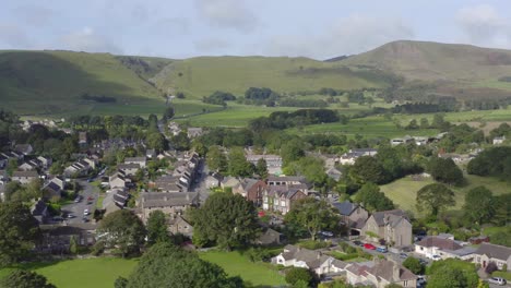 drone shot orbiting castleton 05