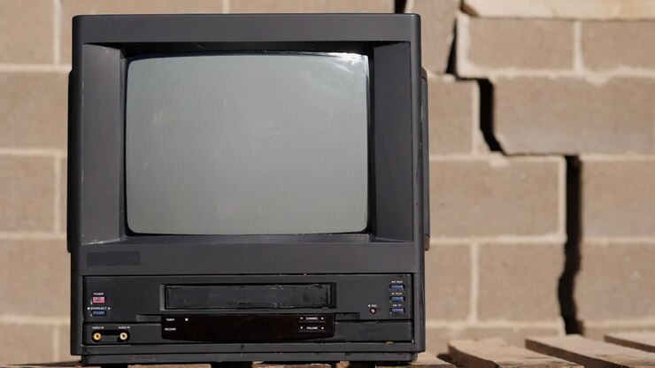 Eggs Thrown at Old TV