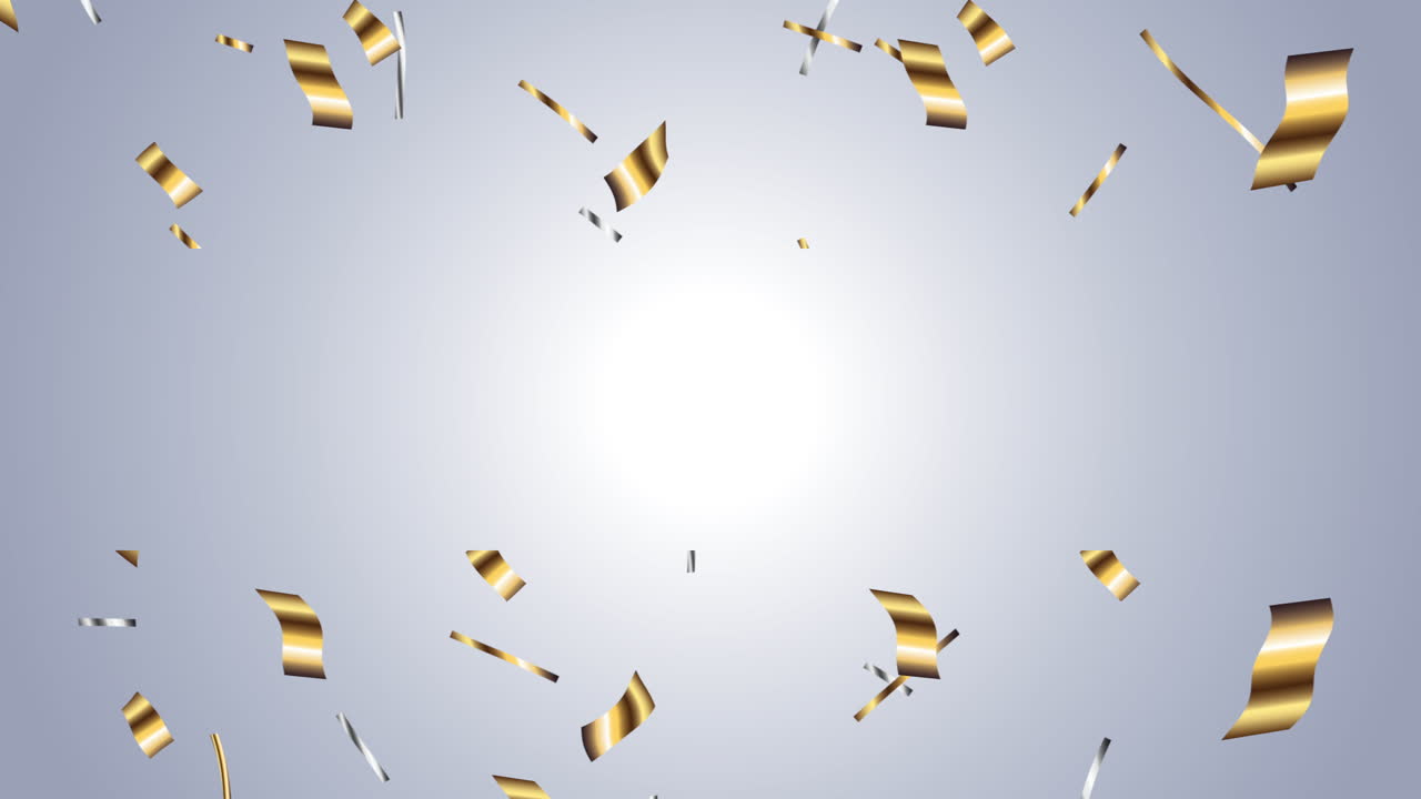 Gold and Silver Confetti Background