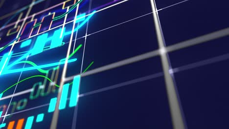 rising bar graph of stock market investment trading. computer generated business background. 3d rendering of growing chart