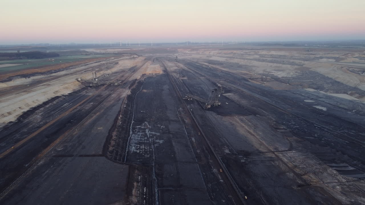 Coal Mining Operation Aerial View