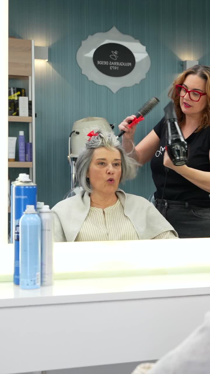 Styling dei capelli dal parrucchiere