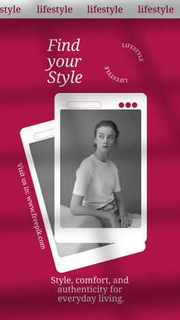 find your style: modern lifestyle ad template