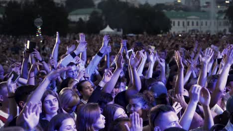 excited crowd at a concert