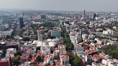 aerial images taken with drones show the western district of mexico city