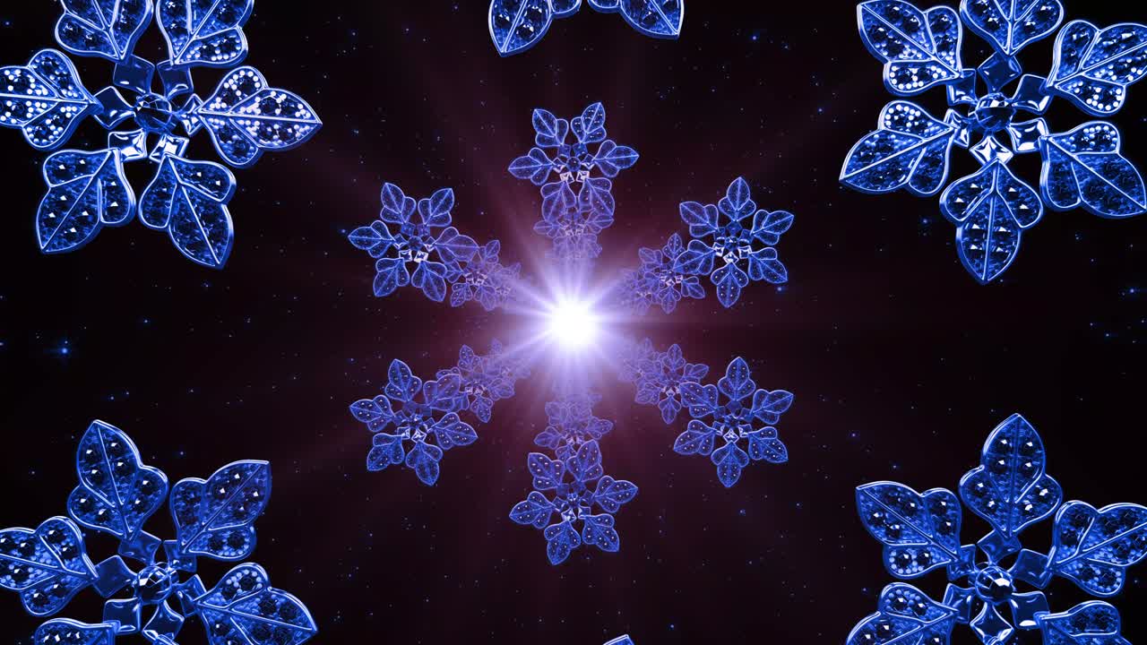 블루 패턴 터널 루프