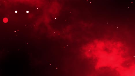 3d motion graphics fondo brillo partícula energía solar universo noche tiempo brillo estrellas efecto visual mágico 4k color rojo sangre oscura