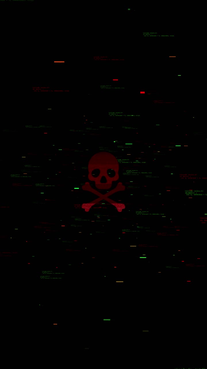 Ai and cybersecurity threats virus and malware alerts glitch technology hacking digital security