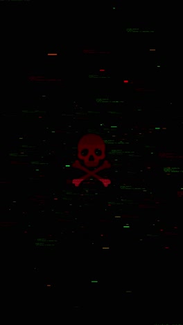 ai and cybersecurity threats virus and malware alerts glitch technology hacking digital security