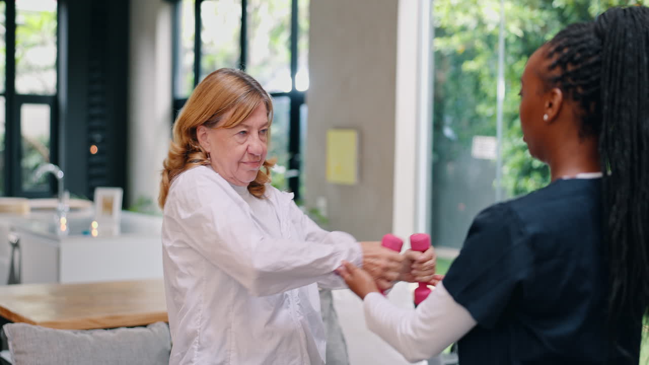 가정에서 물리 치료 세션