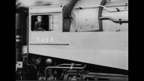 a new luxury train has a bar dining cars and bedrooms with showers in 1938