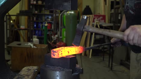 blacksmith metal forging in 4k