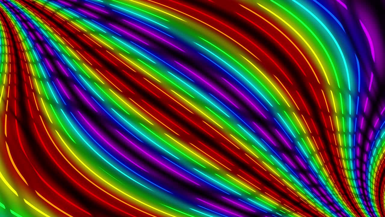 Neon line illumination animation motion graphics