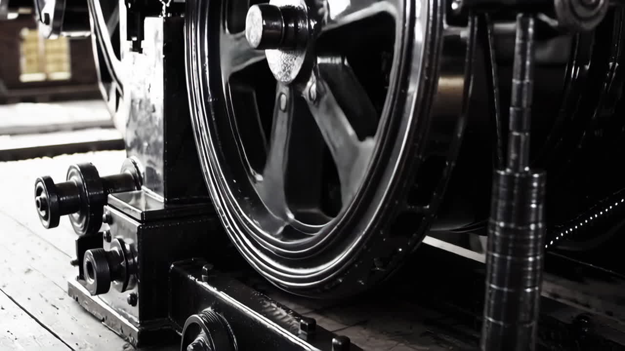 Vintage Industrial Machinery in a Steam Engine Room
