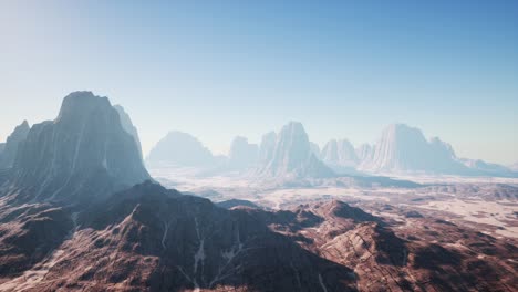 paisaje montañoso del cañón de roca roja
