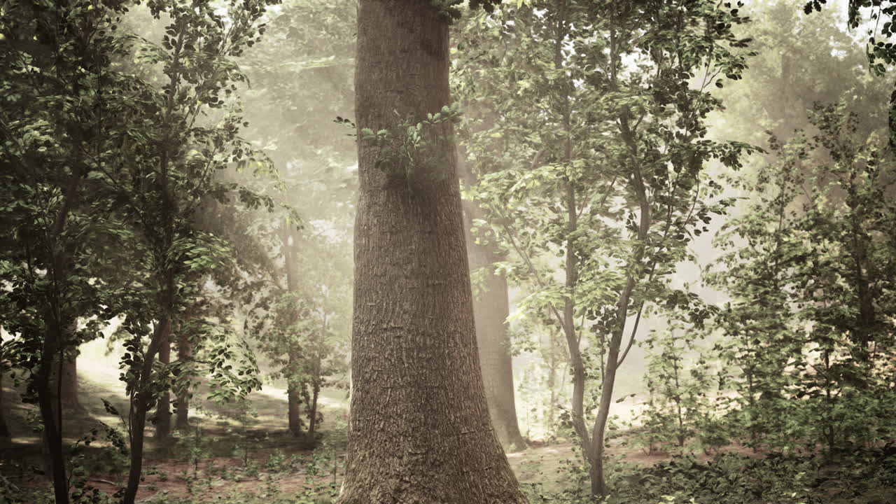 안개 숲의 장면