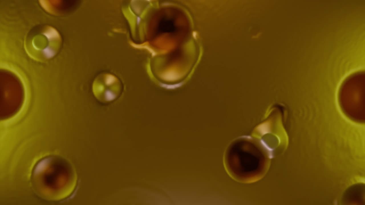 Abstract Golden Circles Pattern