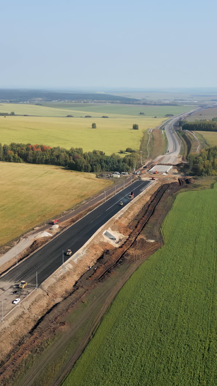 Road Construction in a Rural Landscape