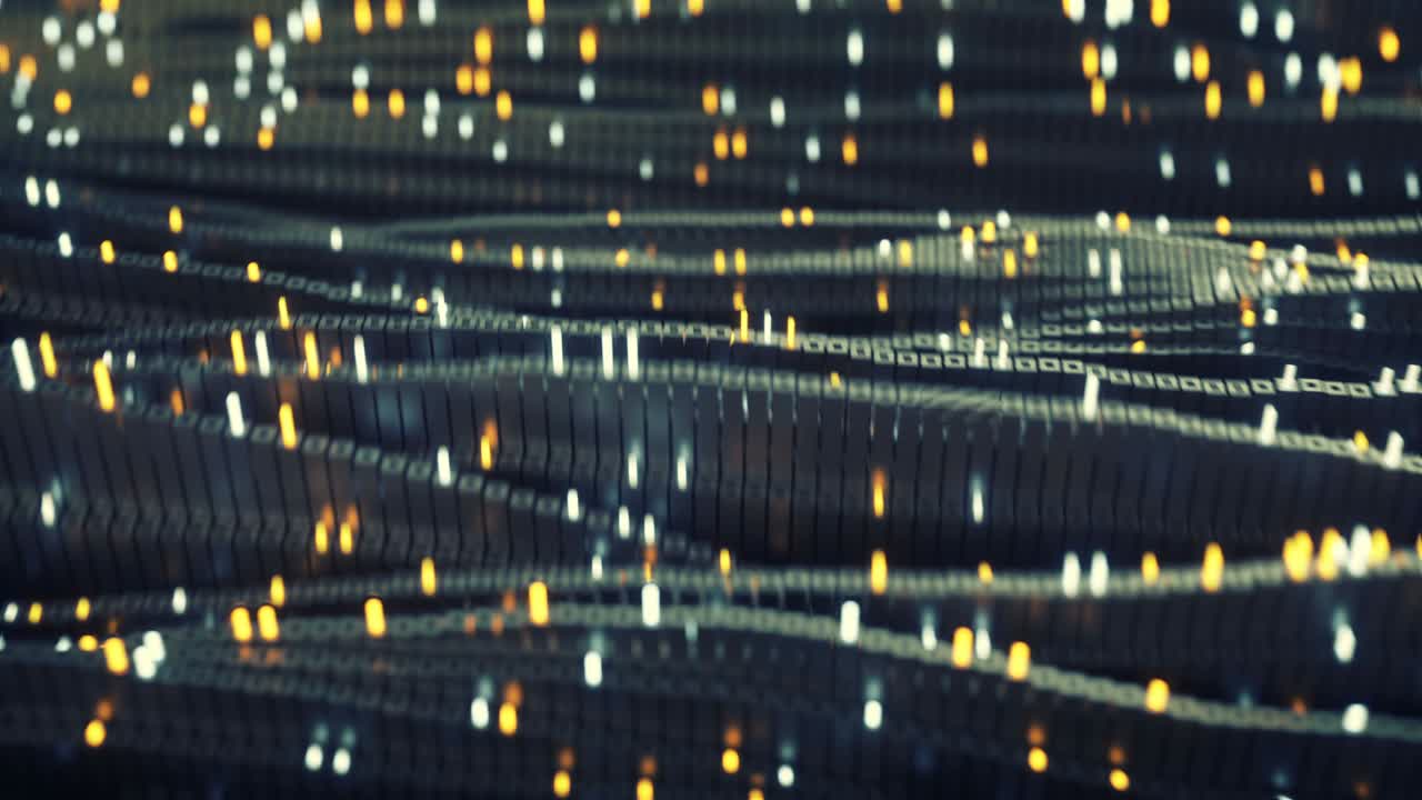 Big data transfer concept seamless loop 3D render animation