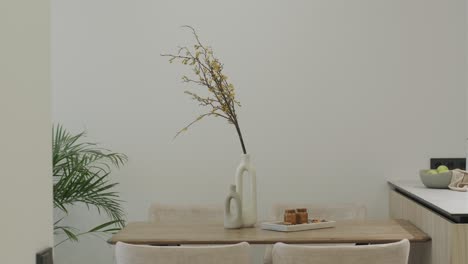 modern minimalist dining area