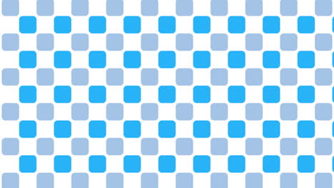 animation of multiple blue shapes moving