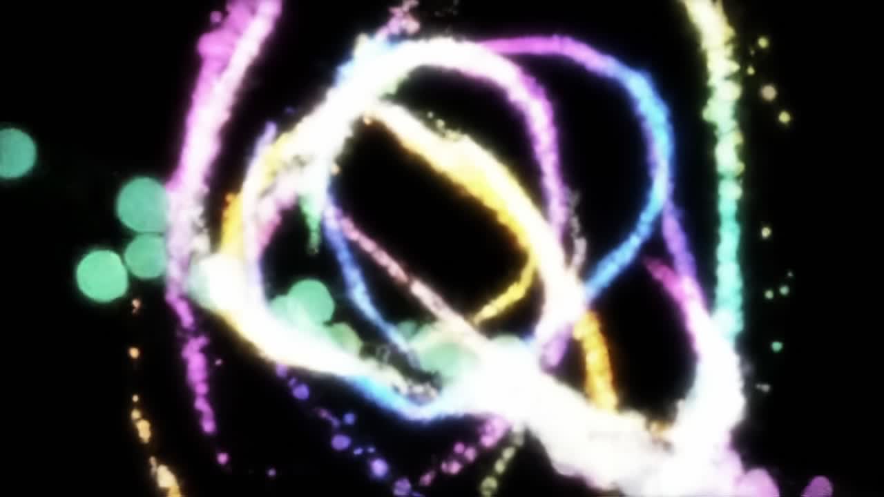 A Mesmerizing Display of Colorful Swirls and Sparkling Lights, Capturing the Enchantment of Motion and Vibrancy in an Artistic Visualization