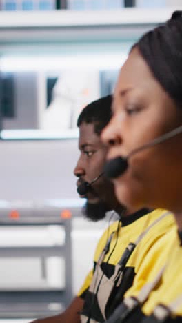 vertical video helpline assistant troubleshoots errors in solar production systems