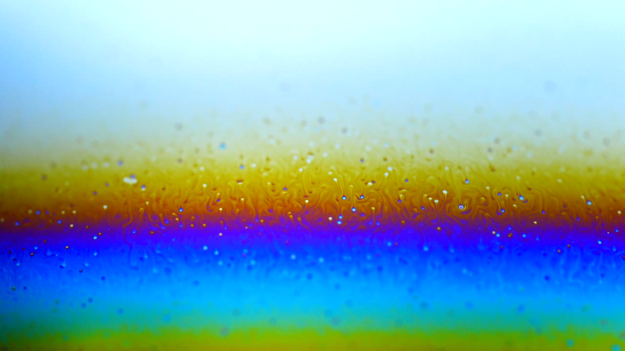 움직이는 색상, 액체 효과, 비누 거품