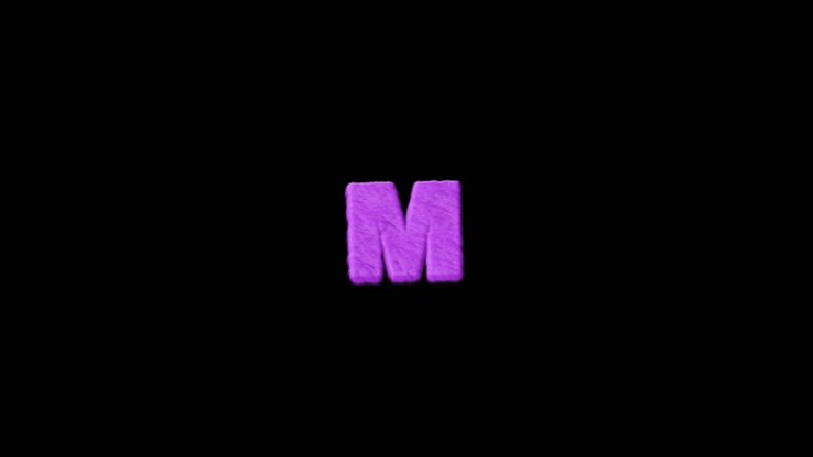 Letter M On Alpha