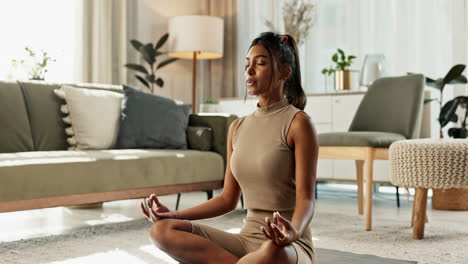 house, lotus or indian woman in yoga meditation