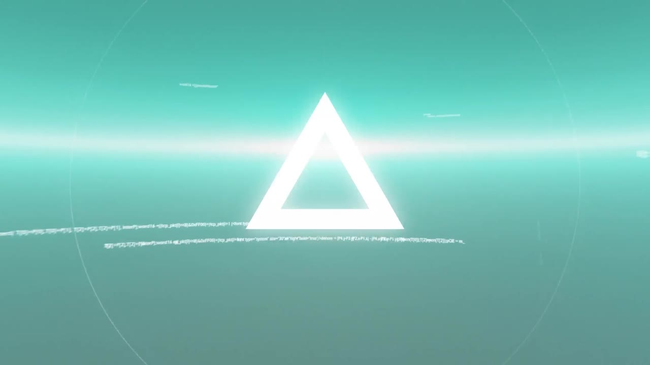 데이터 처리를 통해 움직이는 기하학적 모양의 애니메이션