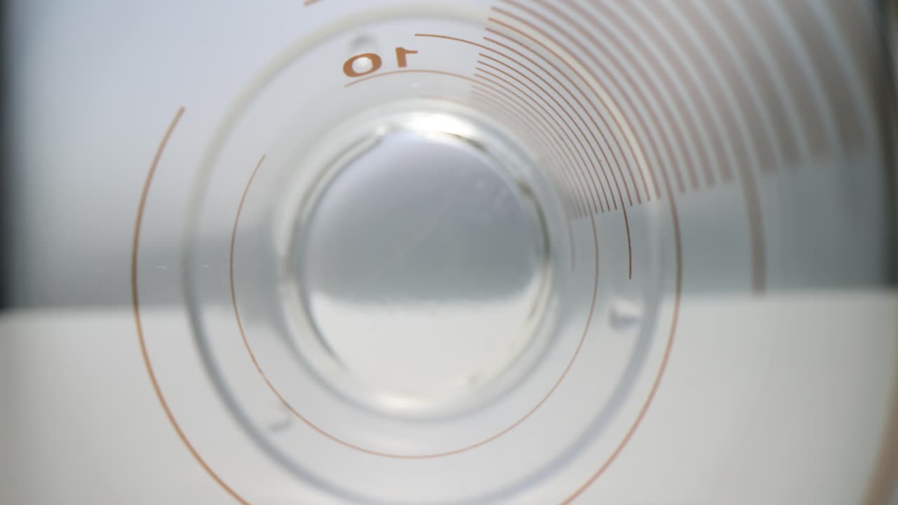 Inside a Measuring Cup with Numerical Markings