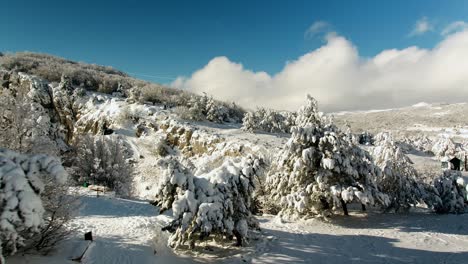 snowy mountain landscape