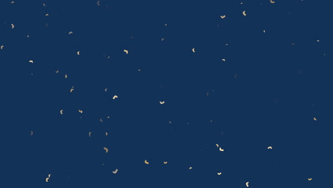 Confeti-Dorado-Volador-En-Degradado-Azul