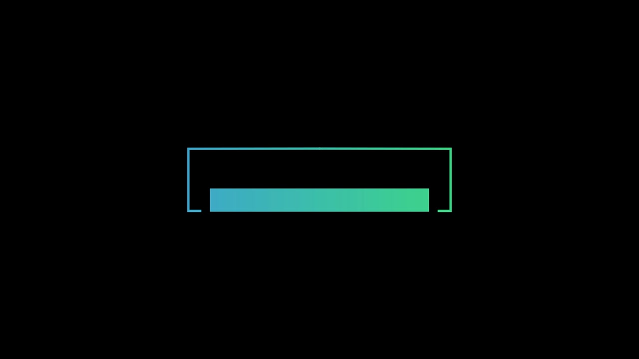 Modern Blue Green Gradient Lower Third Title Card Animation