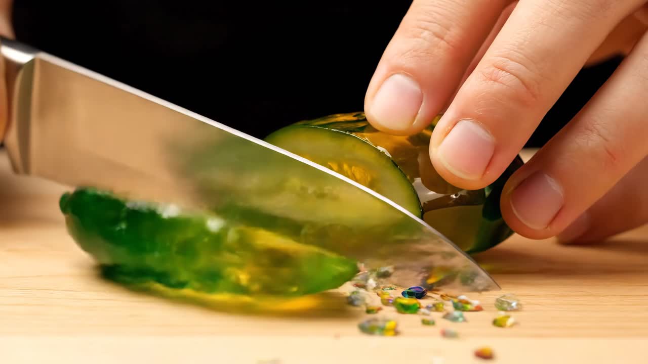 호박을 잘라내는 것