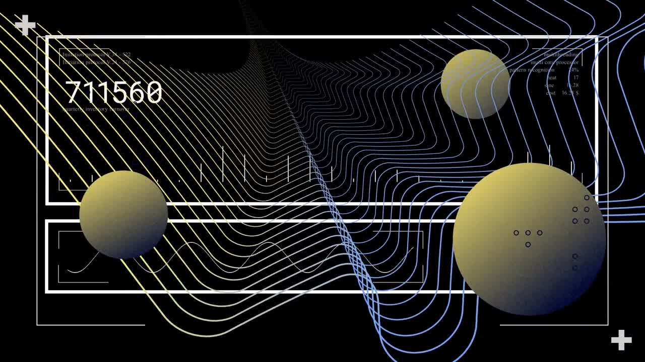 animación de formas y puntos a través del procesamiento de datos