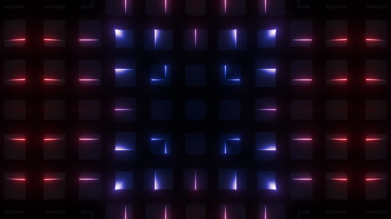 Abstract Neon Geometric Pattern