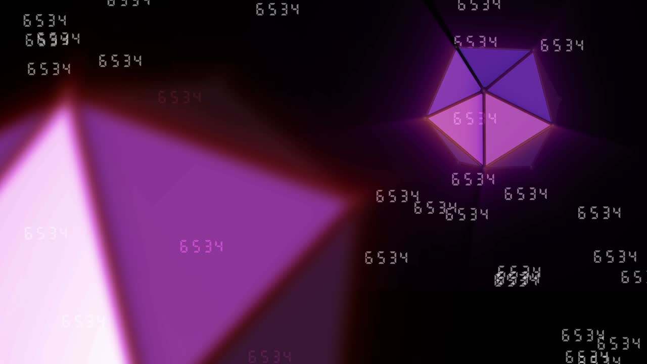 brillo de neón futurista objetos geométricos bucle de fondo