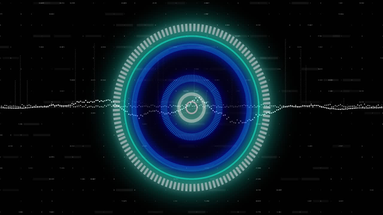 재무 데이터 처리에 대한 범위 스캐닝의 애니메이션