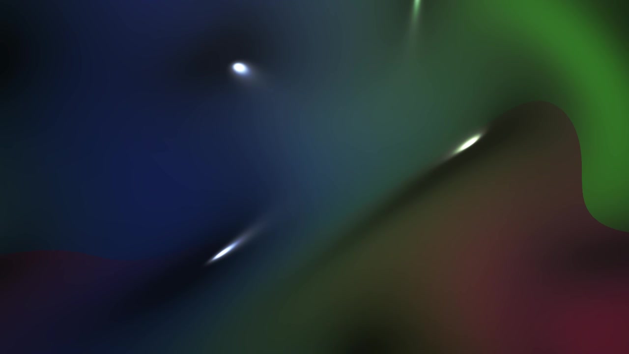 Abstract Fluid Motion with Glowing Light Points