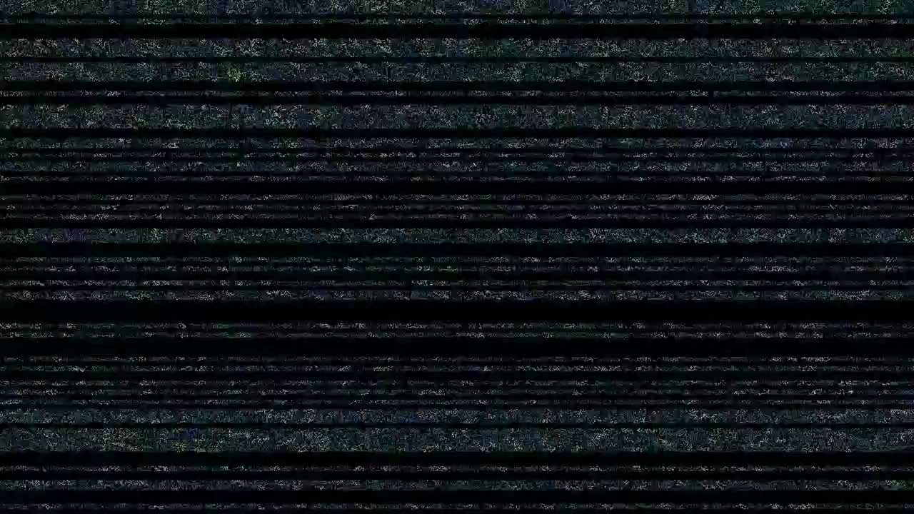 Digital Glitch and Static Noise Effect on Screen